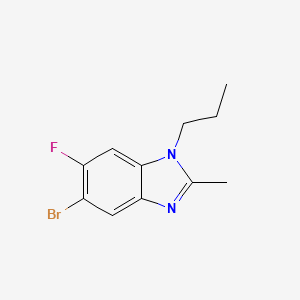 5-Bromo-6-fluoro-2-methyl-1-propylbenzodiazole