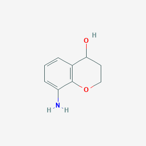 molecular formula C9H11NO2 B1379833 8-aMinochroMan-4-ol CAS No. 1423033-30-0