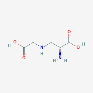 molecular formula C5H10N2O4 B13798337 Alanine, 3-[(carboxymethyl)amino]- 