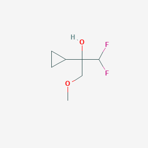 2-Cyclopropyl-1,1-difluoro-3-methoxypropan-2-ol