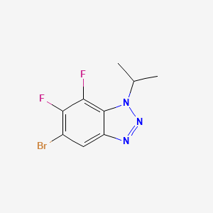 molecular formula C9H8BrF2N3 B1379839 5-Bromo-6,7-difluoro-1-isopropylbenzotriazole CAS No. 1393442-22-2