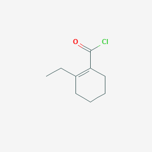 molecular formula C9H13ClO B13798397 2-Ethylcyclohex-1-ene-1-carbonyl chloride CAS No. 74517-11-6