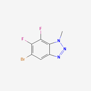 molecular formula C7H4BrF2N3 B1379840 5-Bromo-6,7-difluoro-1-methylbenzotriazole CAS No. 1393442-65-3