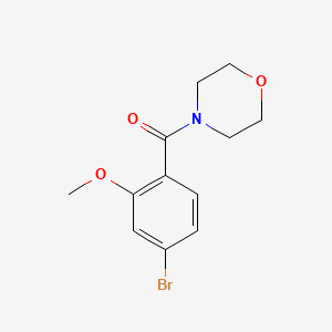 molecular formula C12H14BrNO3 B1379841 4-[(4-Bromo-2-methoxyphenyl)carbonyl]morpholine CAS No. 1393441-92-3