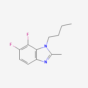 molecular formula C12H14F2N2 B1379842 1-Butyl-6,7-difluoro-2-methylbenzimiodazole CAS No. 1375069-00-3