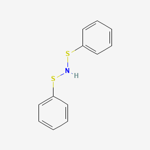 molecular formula C12H11NS2 B13798444 Bis(phenylsulfanyl)amine CAS No. 41601-45-0