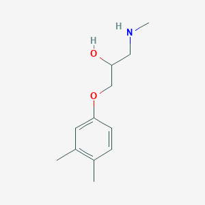 molecular formula C12H19NO2 B13798504 1-(3,4-Dimethylphenoxy)-3-(methylamino)propan-2-ol 