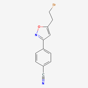 4-[5-(2-bromoethyl)-3-isoxazolyl]Benzonitrile