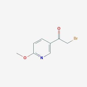 molecular formula C8H8BrNO2 B1379856 2-Bromo-1-(6-methoxypyridin-3-yl)ethanone CAS No. 1186113-51-8
