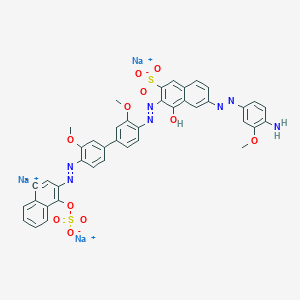 molecular formula C41H30N7Na3O11S2 B13798571 Direct Blue 183 