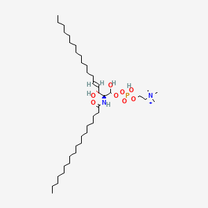 molecular formula C41H84N2O8P+ B13798572 N-Acyl-D-sphingosine-1-phosphocholine 