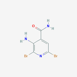 molecular formula C6H5Br2N3O B1379858 3-Amino-2,6-dibromoisonicotinamide CAS No. 1355334-79-0
