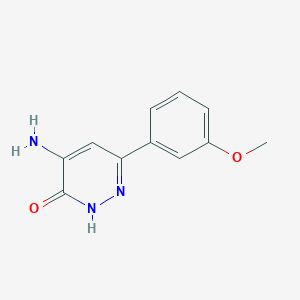 B1379861 4-Amino-6-(3-methoxyphenyl)pyridazin-3-ol CAS No. 1491291-23-6
