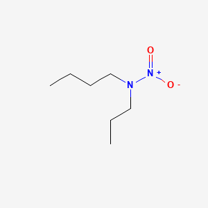 molecular formula C7H16N2O2 B13798621 1-Butanamine, N-nitro-N-propyl- CAS No. 54340-76-0