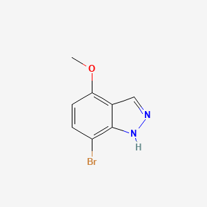molecular formula C8H7BrN2O B1379863 7-Bromo-4-methoxy-1H-indazole CAS No. 1337879-62-5