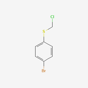 molecular formula C7H6BrClS B13798668 p-Bromophenyl chloromethyl sulfide CAS No. 27691-35-6