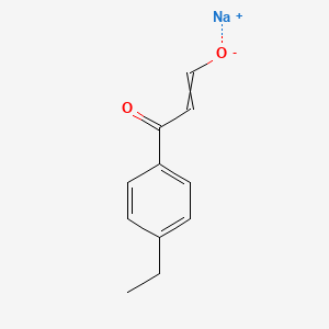 Sodium;3-(4-ethylphenyl)-3-oxoprop-1-en-1-olate