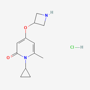 4-(azetidin-3-yloxy)-1-cyclopropyl-6-methylpyridin-2(1H)-one hydrochloride