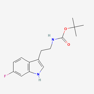tert-Butyl (2-(6-fluoro-1H-indol-3-yl)ethyl)carbamate