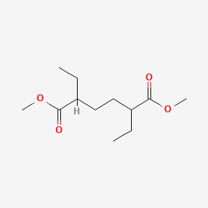 molecular formula C12H22O4 B13798777 Hexanedioic acid, 2,5-diethyl-, dimethyl ester 