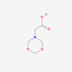 molecular formula C5H9NO4 B13798780 4H-1,3,5-Dioxazine-5(6H)-aceticacid(9CI) CAS No. 783260-69-5