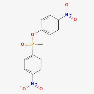 molecular formula C13H11N2O6P B13798786 4-Nitrophenyl methyl(4-nitrophenyl)phosphinate CAS No. 80751-41-3