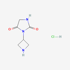 3-(Azetidin-3-yl)imidazolidine-2,4-dione hydrochloride
