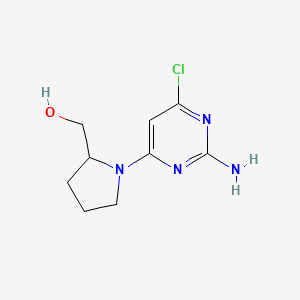 [1-(2-Amino-6-chloropyrimidin-4-yl)pyrrolidin-2-yl]methanol