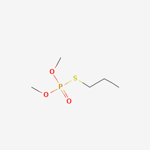 molecular formula C5H13O3PS B13798903 Phosphorothioic acid, O,O-dimethyl S-propyl ester CAS No. 76936-70-4