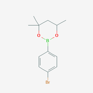 2-(4-Bromophenyl)-4,4,6-trimethyl-1,3,2-dioxaborinane