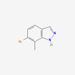 molecular formula C8H7BrN2 B1379893 6-Bromo-7-methyl-1H-indazole CAS No. 1337880-06-4