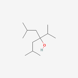 molecular formula C12H26O B13798978 2,6-Dimethyl-4-(1-methylethyl)-4-heptanol 