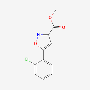 molecular formula C11H8ClNO3 B1379911 Methyl 5-(2-chlorophenyl)-1,2-oxazole-3-carboxylate CAS No. 668971-01-5