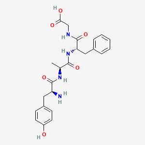 molecular formula C23H28N4O6 B13799145 Tyrosyl-alanyl-phenylalanyl-glycine CAS No. 78700-74-0