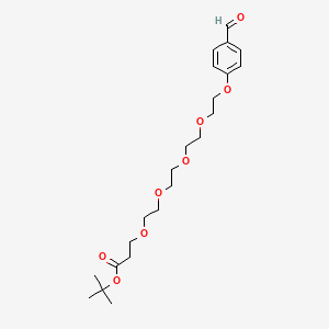 molecular formula C22H34O8 B1379915 Ald-PEG5-t-butyl ester CAS No. 1433996-83-8