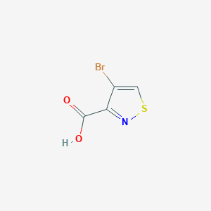 molecular formula C4H2BrNO2S B1379920 4-Bromoisothiazole-3-carboxylic acid CAS No. 4576-88-9