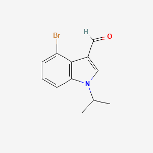 molecular formula C12H12BrNO B1379921 4-bromo-1-isopropyl-1H-indole-3-carbaldehyde CAS No. 1350760-29-0