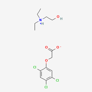 molecular formula C14H20Cl3NO4 B13799229 Diethyl(2-hydroxyethyl)azanium; 2-(2,4,5-trichlorophenoxy)acetate CAS No. 53404-86-7