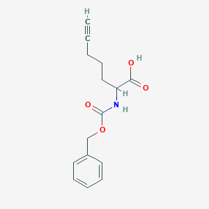 2-{[(Benzyloxy)carbonyl]amino}hept-6-ynoic acid