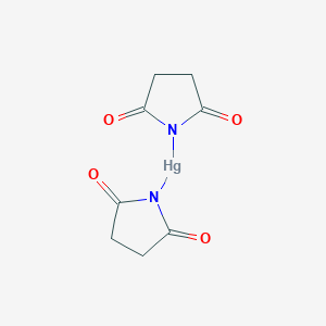 molecular formula C8H8HgN2O4 B13799254 Bis(2,5-dioxopyrrolidin-1-yl)mercury 