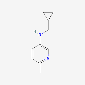 molecular formula C10H14N2 B1379935 N-(cyclopropylmethyl)-6-methylpyridin-3-amine CAS No. 1523513-70-3