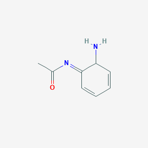 molecular formula C8H10N2O B13799435 N-[(1Z)-6-Amino-2,4-cyclohexadien-1-ylidene]acetamide 