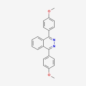 molecular formula C22H18N2O2 B13799457 1,4-Bis(4-methoxyphenyl)phthalazine CAS No. 5441-28-1