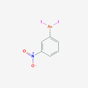 molecular formula C6H4AsI2NO2 B13799463 Diiodo-(3-nitrophenyl)arsane CAS No. 6308-57-2