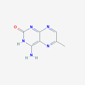 molecular formula C7H7N5O B13799492 4-Amino-6-methylpteridin-2(3H)-one CAS No. 89792-49-4