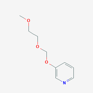 molecular formula C9H13NO3 B13799540 3-[(2-Methoxyethoxy)methoxy]pyridine 