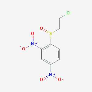 molecular formula C8H7ClN2O5S B13799636 2-Chloroethyl 2,4-dinitrophenyl sulfoxide CAS No. 5416-05-7