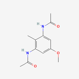 molecular formula C12H16N2O3 B13799707 N,N'-(5-Methoxy-2-methyl-1,3-phenylene)diacetamide 