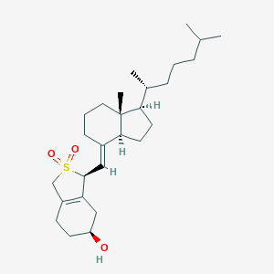 molecular formula C27H44O3S B137998 (6S)-vitamin D3 6,19-sulfur dioxide adduct/(6S)-cholecalciferol 6,19-sulfur dioxide adduct CAS No. 71726-02-8