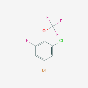 B1379981 5-Bromo-1-chloro-3-fluoro-2-(trifluoromethoxy)benzene CAS No. 1417566-38-1